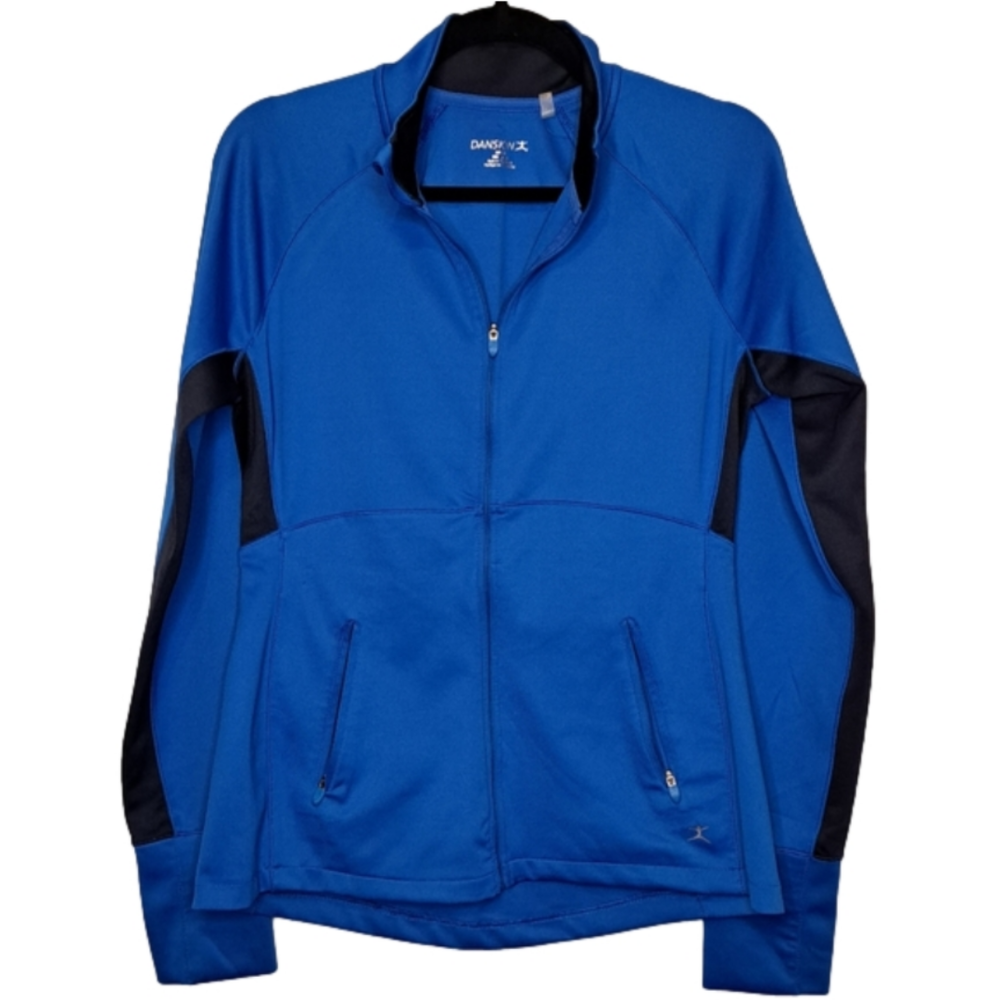 Runners Fitted Full Zip Jacket - Medium (8-10) - Thumbholes - EUC - DANSKIN